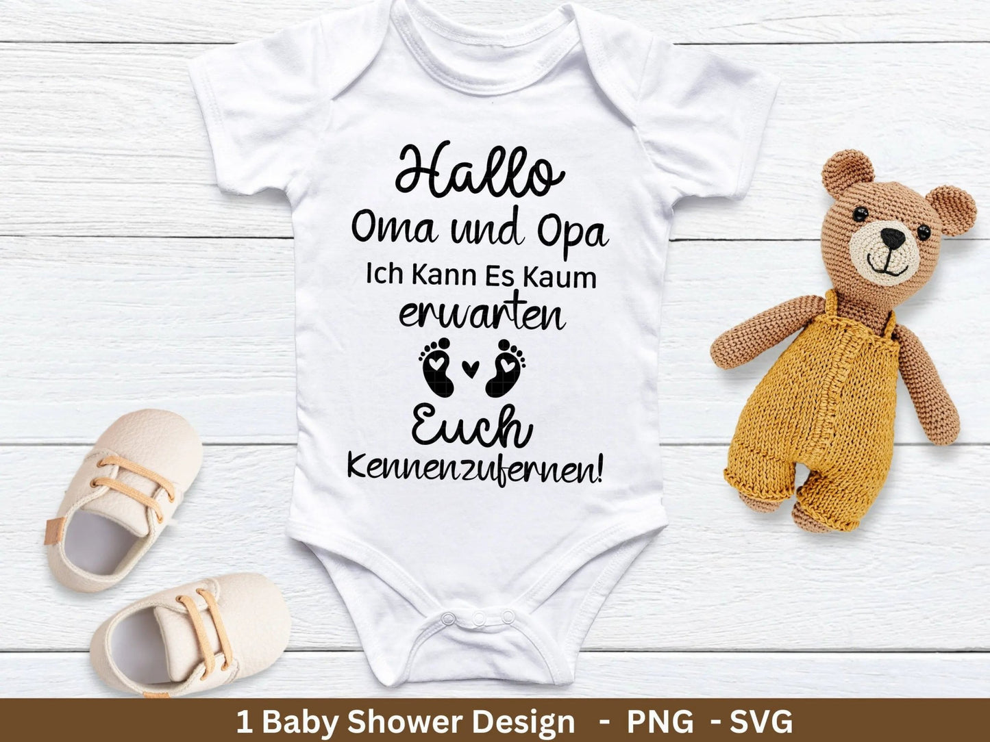 Deutsche Plotterdatei - Oma und Opa Geschenk - Baby Shower Geschenk Svg - Du wirst Oma - Cricut Svg . Du wirst Opa - Baby Überraschung