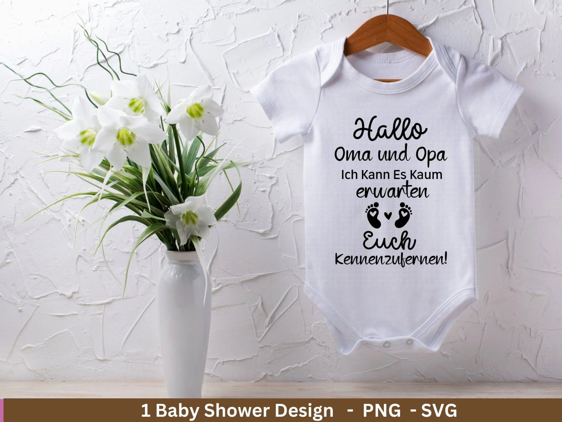 Deutsche Plotterdatei - Oma und Opa Geschenk - Baby Shower Geschenk Svg - Du wirst Oma - Cricut Svg . Du wirst Opa - Baby Überraschung