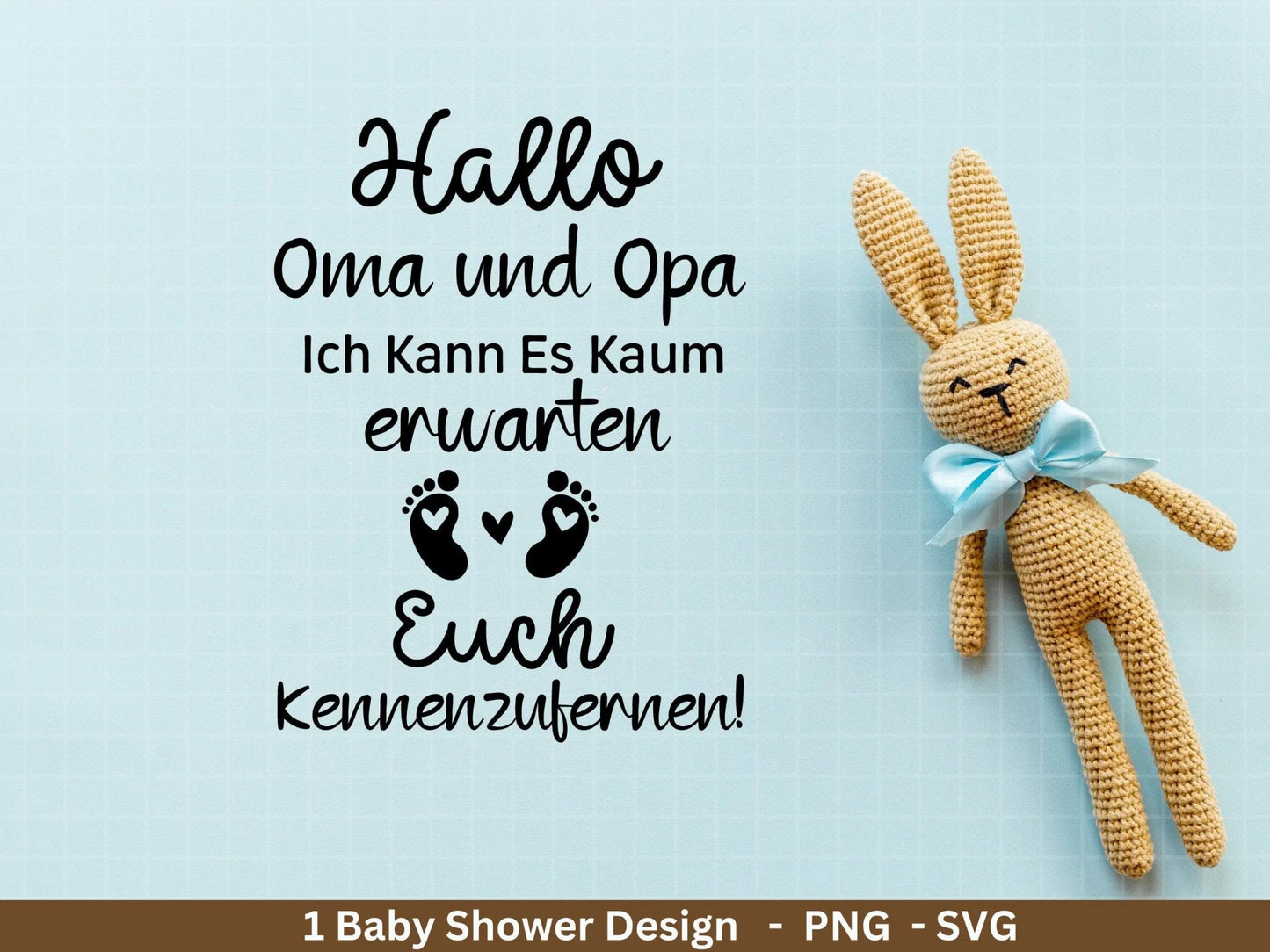 Deutsche Plotterdatei - Oma und Opa Geschenk - Baby Shower Geschenk Svg - Du wirst Oma - Cricut Svg . Du wirst Opa - Baby Überraschung