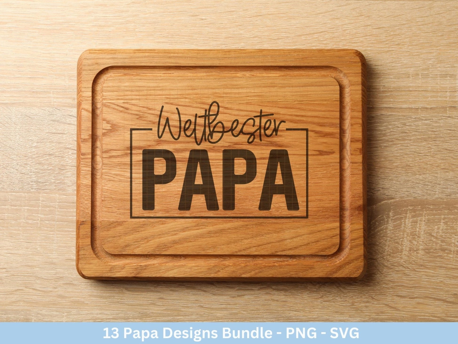 Deutsche Plotterdatei Papa - Vatertagsgeschenk - Papa svg - Deutsche Sprüche Svg - Familie Svg - Cricut svg - Laserdatei Papa - Geschenk Papa - EmidaDesign