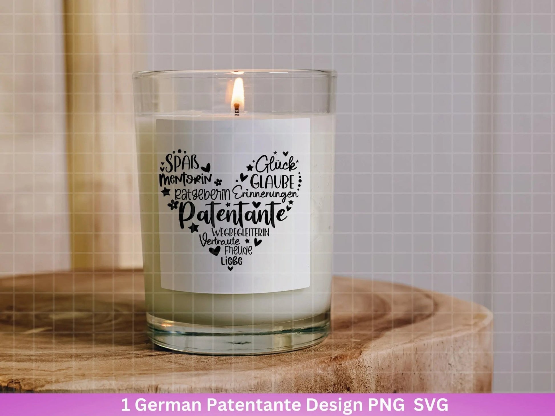 Deutsche Plotterdatei Patentante - Plotterdatei Herz svg - Patentante svg - Deutsche Sprüche svg - Plotterdatei Geschenk - Cricut Datei