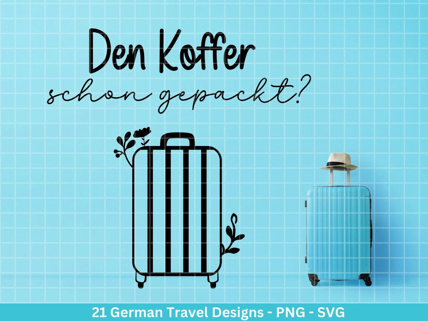 Deutsche Plotterdatei Reisen svg png Bundle - Koffer svg- Sommer svg - Reisen svg - Cricut Silhouette Studio - Reisen Sprüche - Urlaub svg