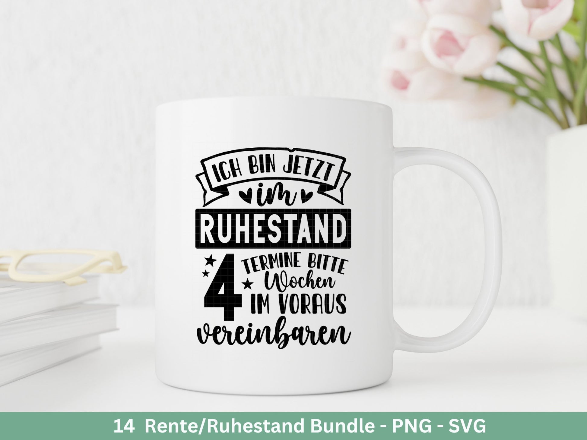 Deutsche Plotterdatei Rente - Rentner Sprüche - Geschenk zur Rente - Herz svg - Ruhestand svg - Deutsche Sprüche - Laserdatei - Cricut - EmidaDesign