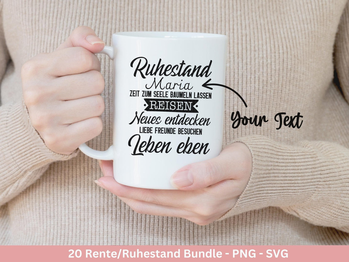 Deutsche Plotterdatei Rente - Rentner Sprüche - Geschenk zur Rente - Herz svg - Ruhestand svg - Deutsche Sprüche - Laserdatei - Cricut - EmidaDesign