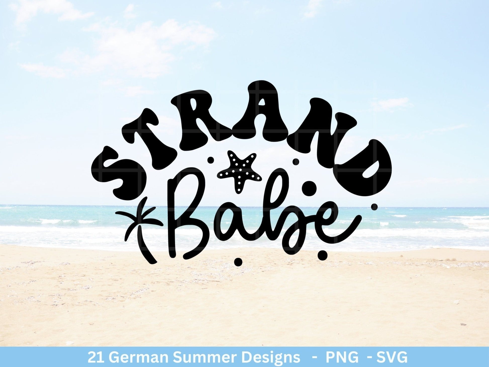 Deutsche Plotterdatei Sommer Urlaub - Strand svg- Sommer svg - Hallo Sommer svg - Cricut Silhouette - Sommer Spruch svg - Vitamin See - EmidaDesign