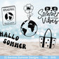 Deutsche Plotterdatei Sommer Urlaub - Strand svg- Sommer svg - Hallo Sommer svg - Cricut Silhouette - Sommer Spruch svg - Vitamin See - EmidaDesign