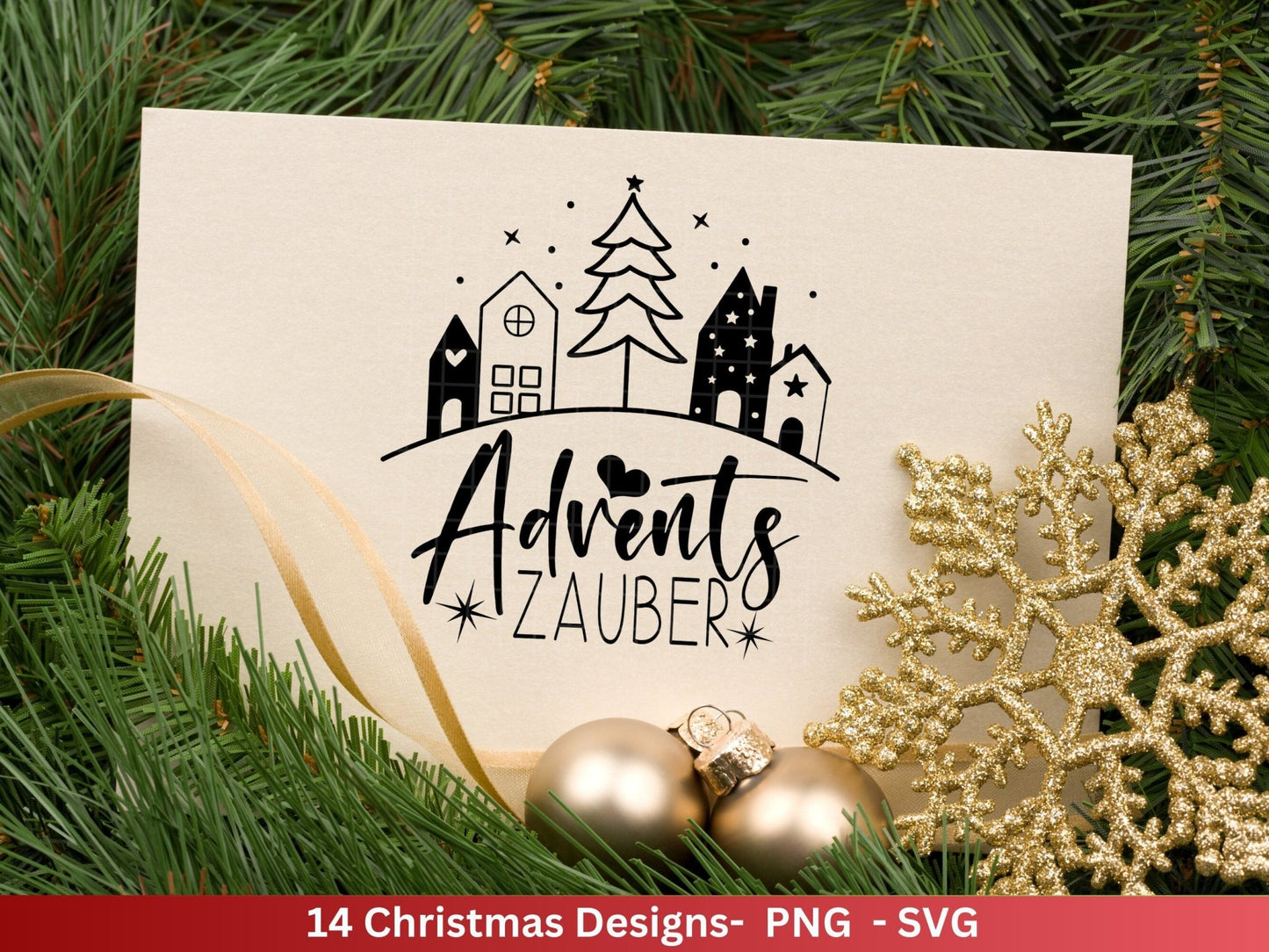 Deutsche Plotterdatei Weihnachten - Schriftzüge Weihnachten deutsch - Weihnachtshäuser - Plotterdatei Home - Winterzauber - Oh Tannenbaum - EmidaDesign