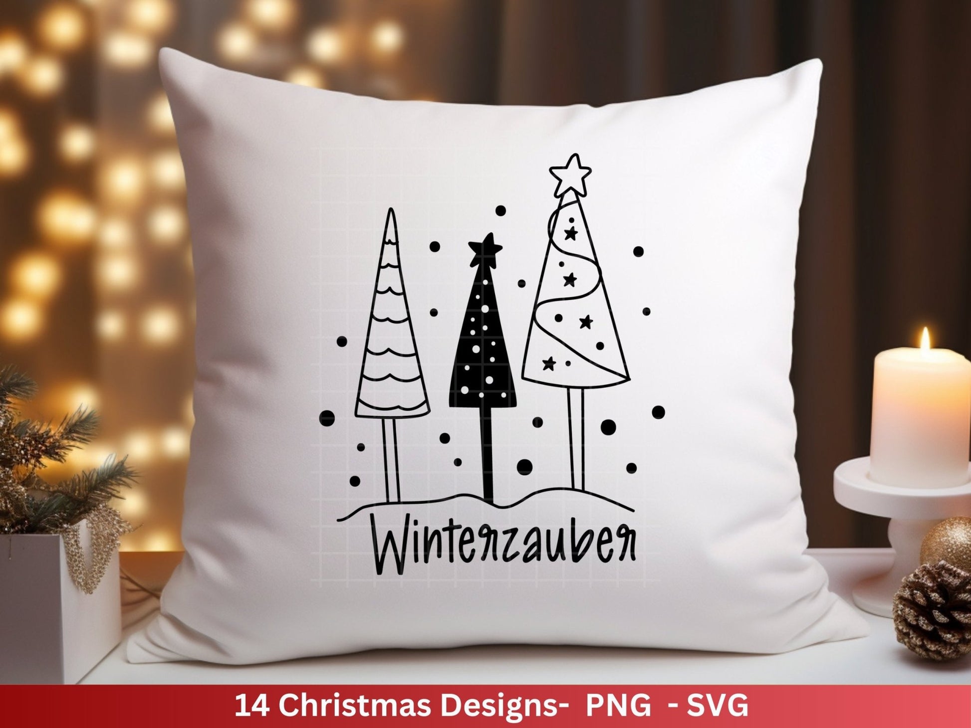 Deutsche Plotterdatei Weihnachten - Schriftzüge Weihnachten deutsch - Weihnachtshäuser - Plotterdatei Home - Winterzauber - Oh Tannenbaum - EmidaDesign