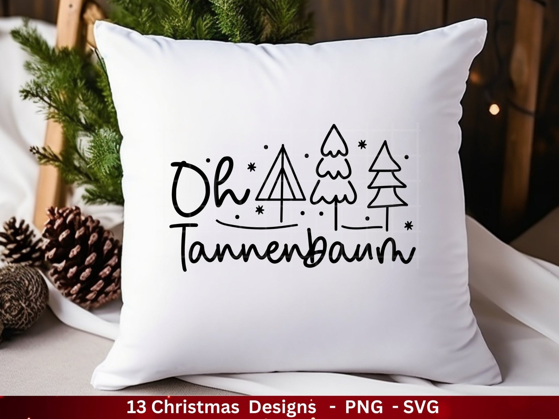 Deutsche Plotterdatei Weihnachten - Schriftzüge Weihnachten deutsch - Weihnachtshäuser - Plotterdatei Home - Winterzauber - Oh Tannenbaum - EmidaDesign