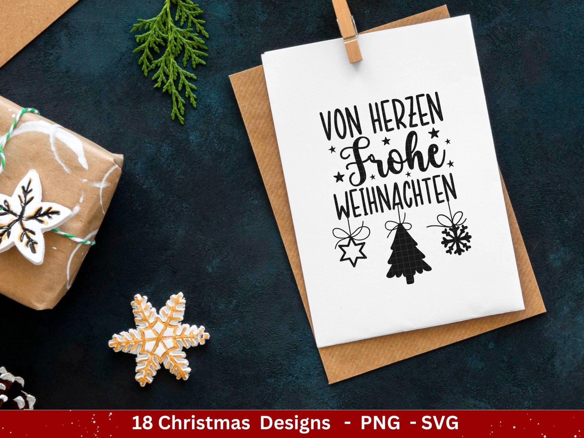 Deutsche Plotterdatei Weihnachten - Schriftzüge Weihnachten deutsch - Weihnachtshäuser - Plotterdatei Home - Winterzauber - Weihnachten Svg - EmidaDesign