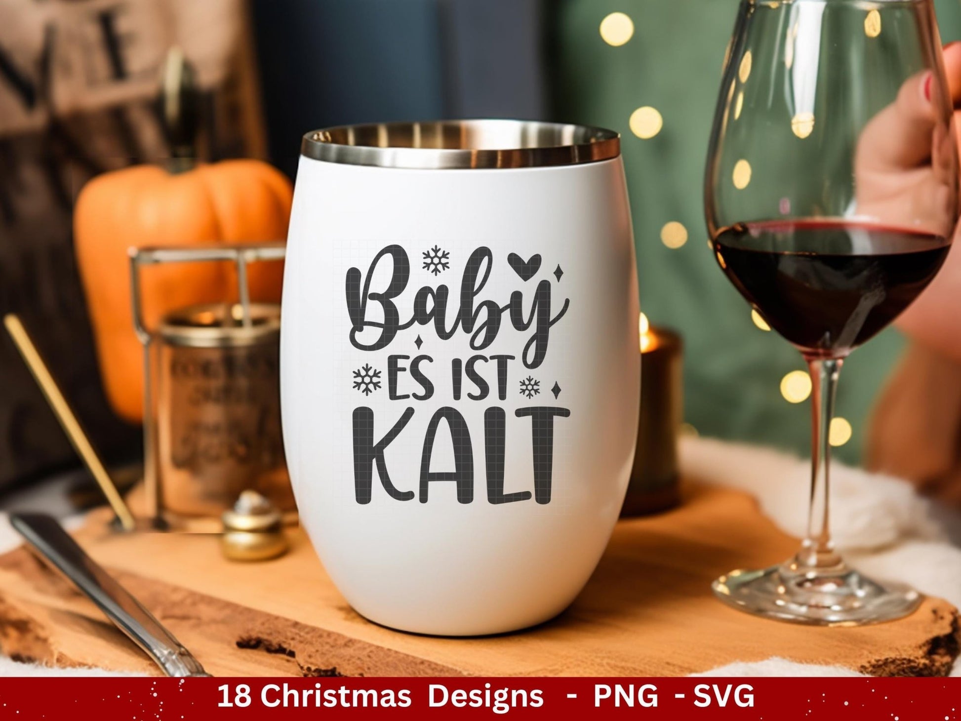 Deutsche Plotterdatei Weihnachten - Schriftzüge Weihnachten deutsch - Weihnachtshäuser - Plotterdatei Home - Winterzauber - Weihnachten Svg - EmidaDesign