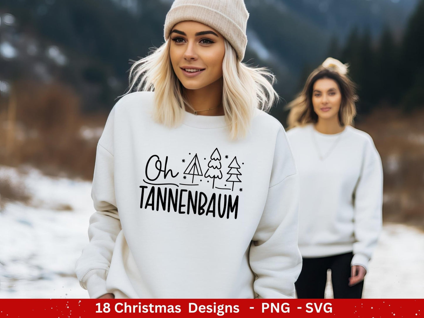 Deutsche Plotterdatei Weihnachten - Schriftzüge Weihnachten - Weihnachtshäuser - Frohe Weihnachten - Winterzauber - Tannenbaum - Digistamps - EmidaDesign