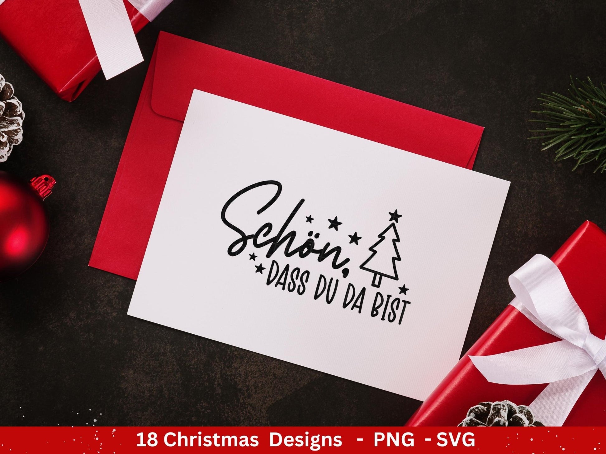 Deutsche Plotterdatei Weihnachten - Schriftzüge Weihnachten - Weihnachtshäuser - Frohe Weihnachten - Winterzauber - Tannenbaum - Digistamps - EmidaDesign