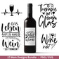 Deutsche Plotterdatei Wein Sprüche Bundle - Wein svg - Wein Sprüche Svg - Cricut Silhouette Studio Plotterdatei - Alcohol svg Untersetzer