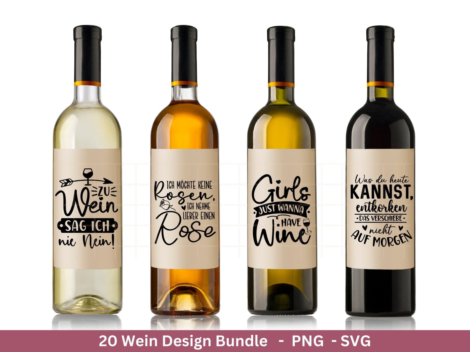 Deutsche Plotterdatei Wein Sprüche Bundle - Wein svg - Wein Sprüche Svg - Cricut Silhouette Studio Plotterdatei - Alcohol svg Untersetzer - EmidaDesign