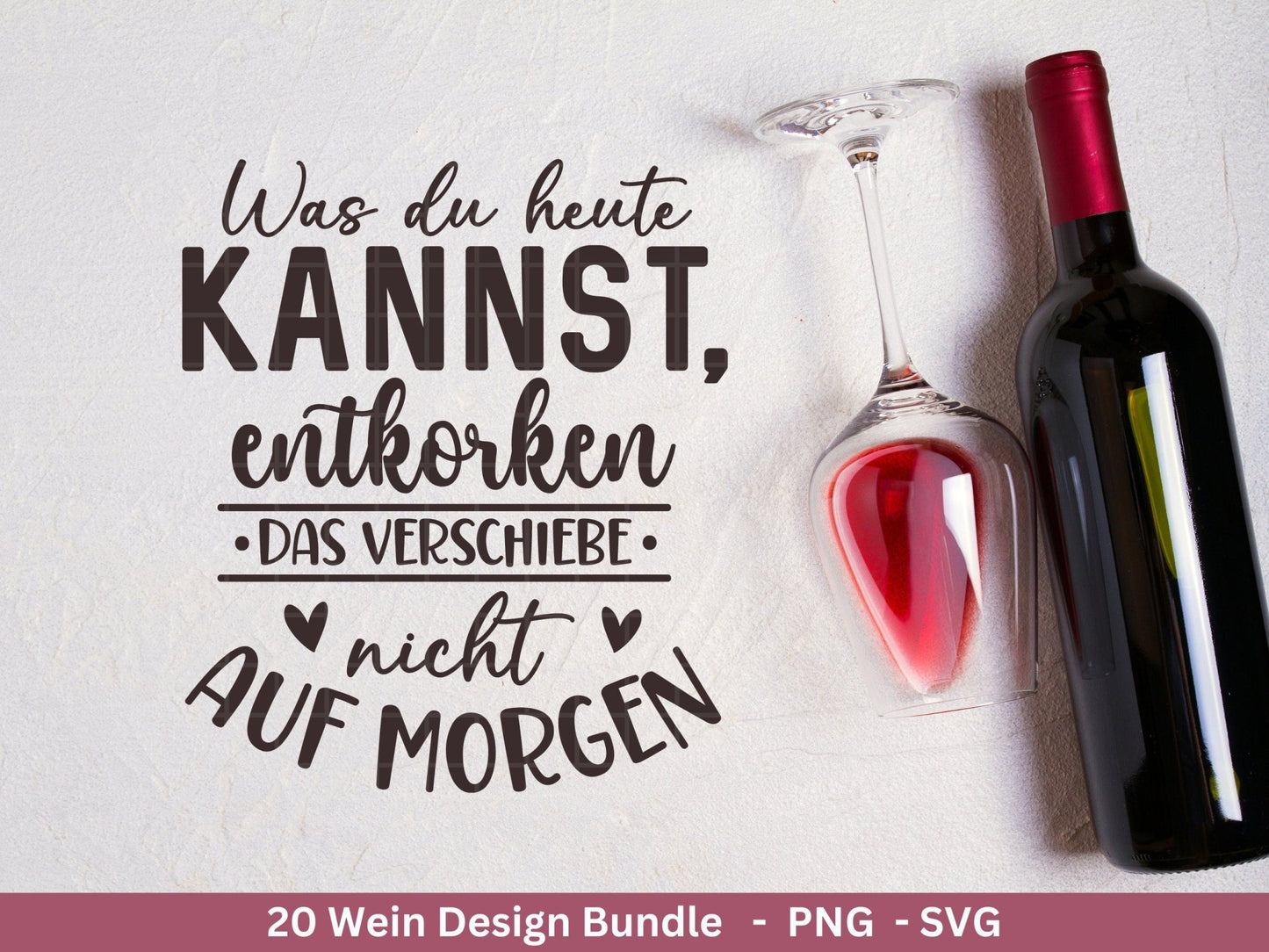 Deutsche Plotterdatei Wein Sprüche Bundle - Wein svg - Wein Sprüche Svg - Cricut Silhouette Studio Plotterdatei - Alcohol svg Untersetzer - EmidaDesign