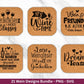 Deutsche Plotterdatei Wein Sprüche Bundle - Wein svg - Wein Sprüche Svg - Cricut Svg - Wine o clock - Alkohol svg - Untersetzer Sprüche - EmidaDesign