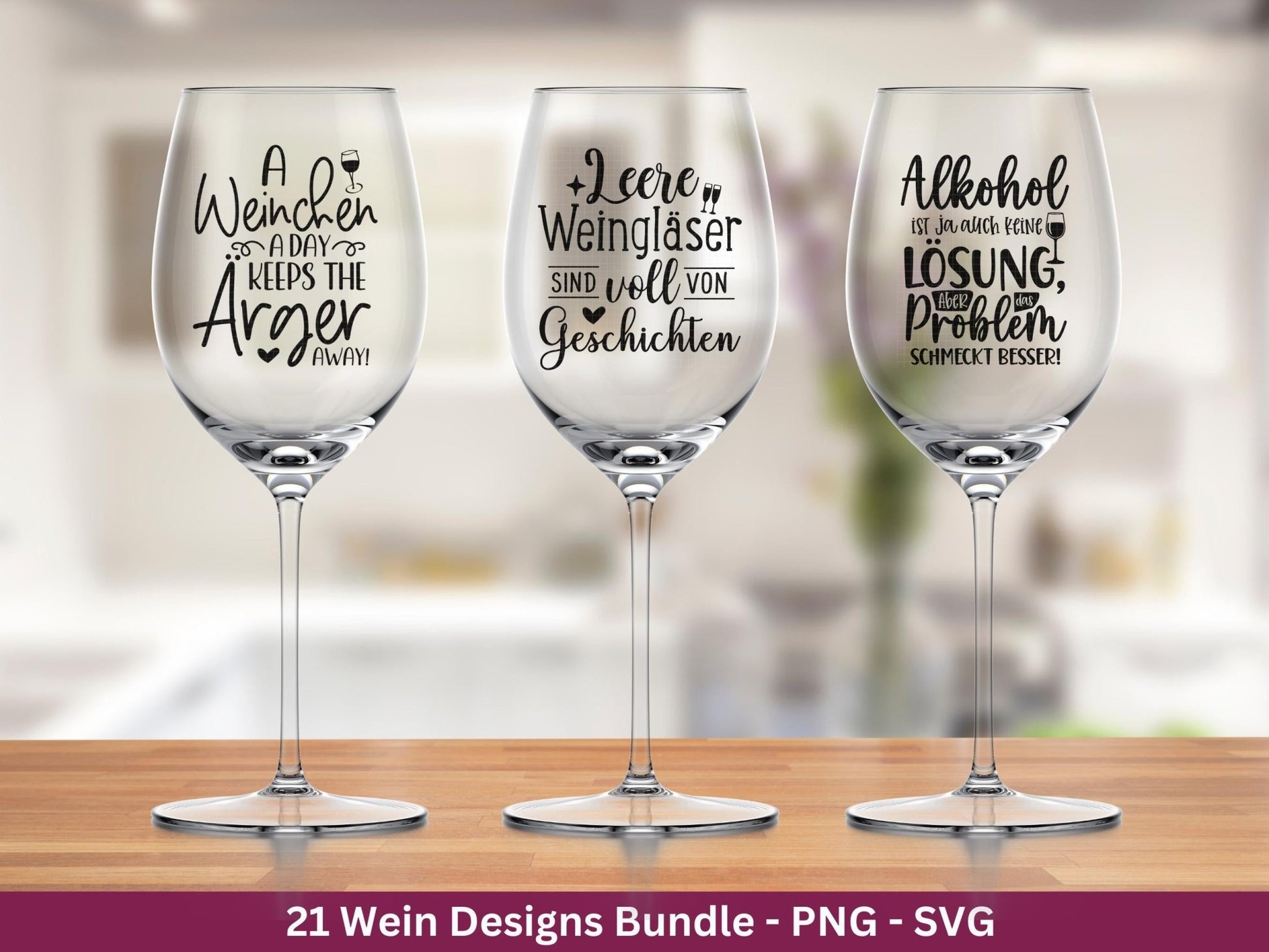 Deutsche Plotterdatei Wein Sprüche Bundle - Wein svg - Wein Sprüche Svg - Cricut Svg - Wine o clock - Alkohol svg - Untersetzer Sprüche - EmidaDesign