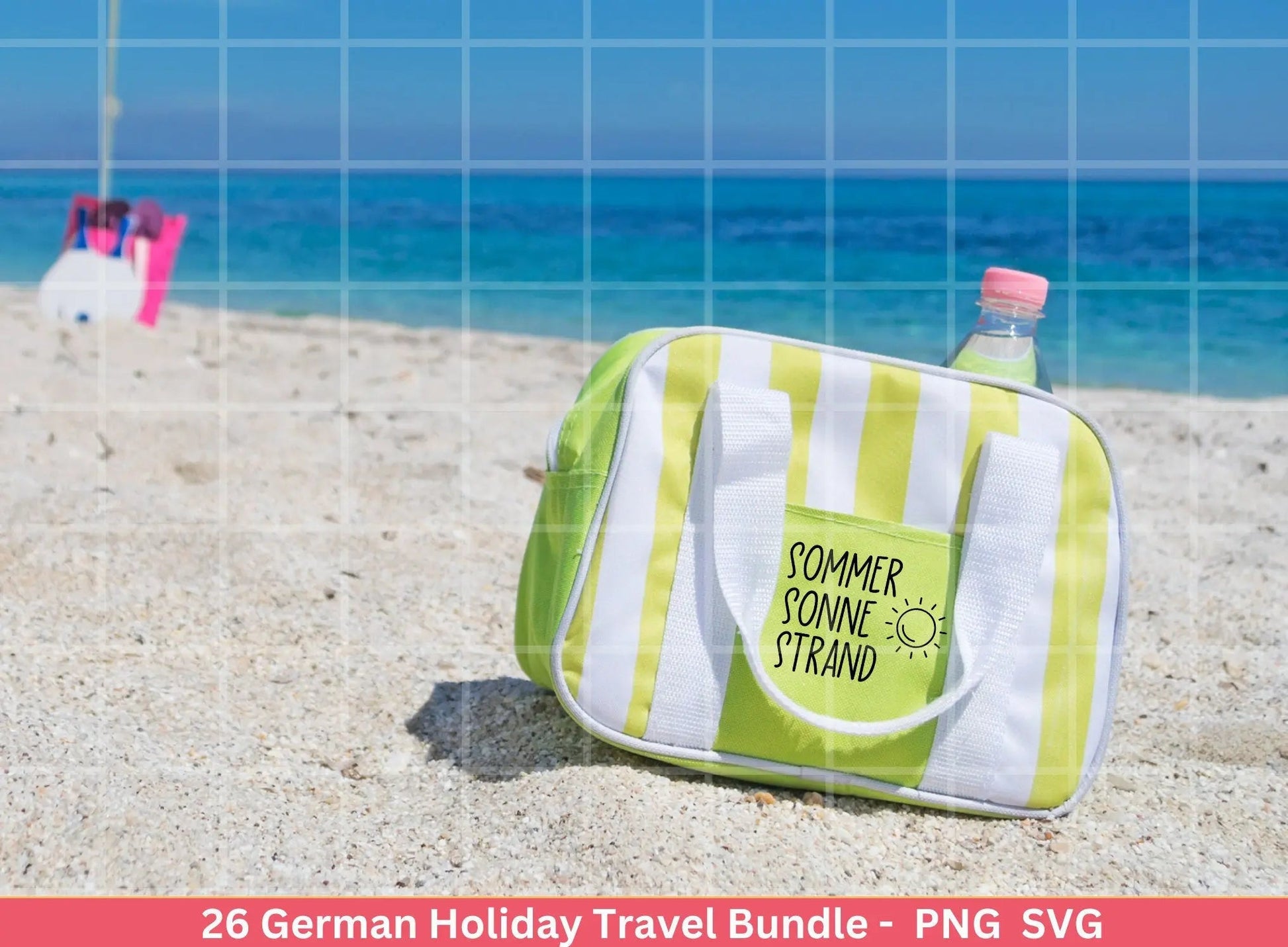 German Reisen Plotterdatei svg png Bundle - Strand svg- Sommer svg - Reisen svg - Cricut Silhouette Studio - Reisen Sprüche - Urlaub svg