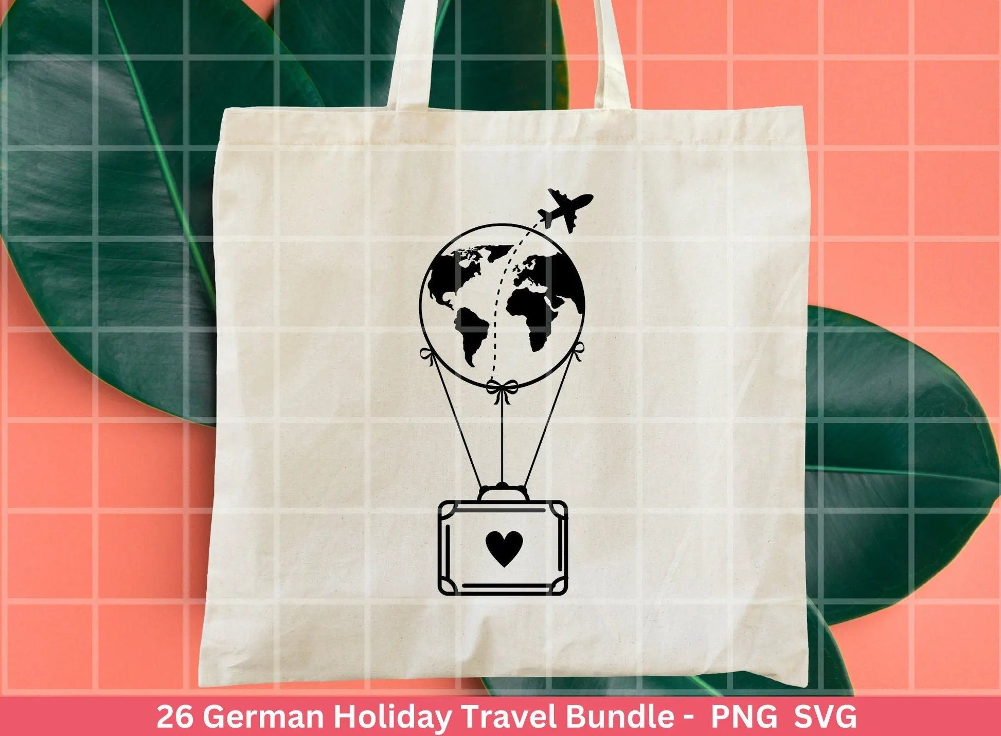 German Reisen Plotterdatei svg png Bundle - Strand svg- Sommer svg - Reisen svg - Cricut Silhouette Studio - Reisen Sprüche - Urlaub svg