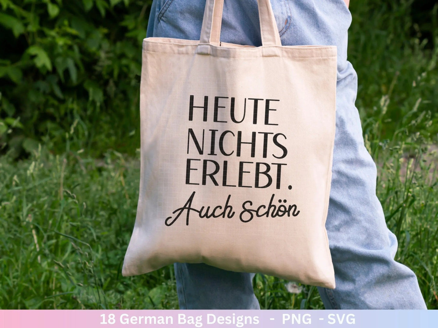 Deutsche Sprüche für Beutel Plotterdatei - Taschensprüche Bundle svg - Jutetasche plotten svg - Cricut Silhouette - Eine von den Juten