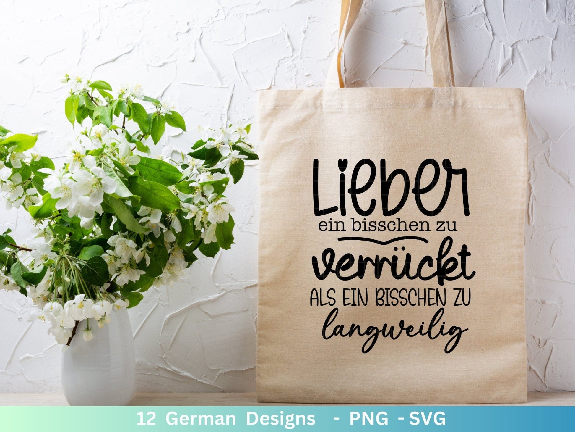 Deutsche Sprüche für Beutel Plotterdatei - Taschensprüche Bundle svg - Jutetasche plotten svg - Cricut Silhouette - Eine von den Juten - EmidaDesign