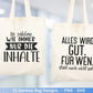 Deutsche Sprüche für Beutel Plotterdatei - Taschensprüche Bundle svg - Jutetasche plotten svg - Cricut Silhouette - Eine von den Juten