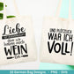 Deutsche Sprüche für Beutel Plotterdatei - Taschensprüche Bundle svg - Jutetasche plotten svg - Cricut Silhouette - Eine von den Juten