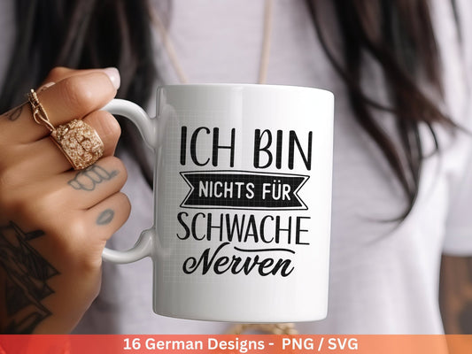 Deutsche Sprüche für Beutel Plotterdatei - Taschensprüche Bundle svg - Jutetasche plotten svg - Cricut Silhouette - Eine von den Juten