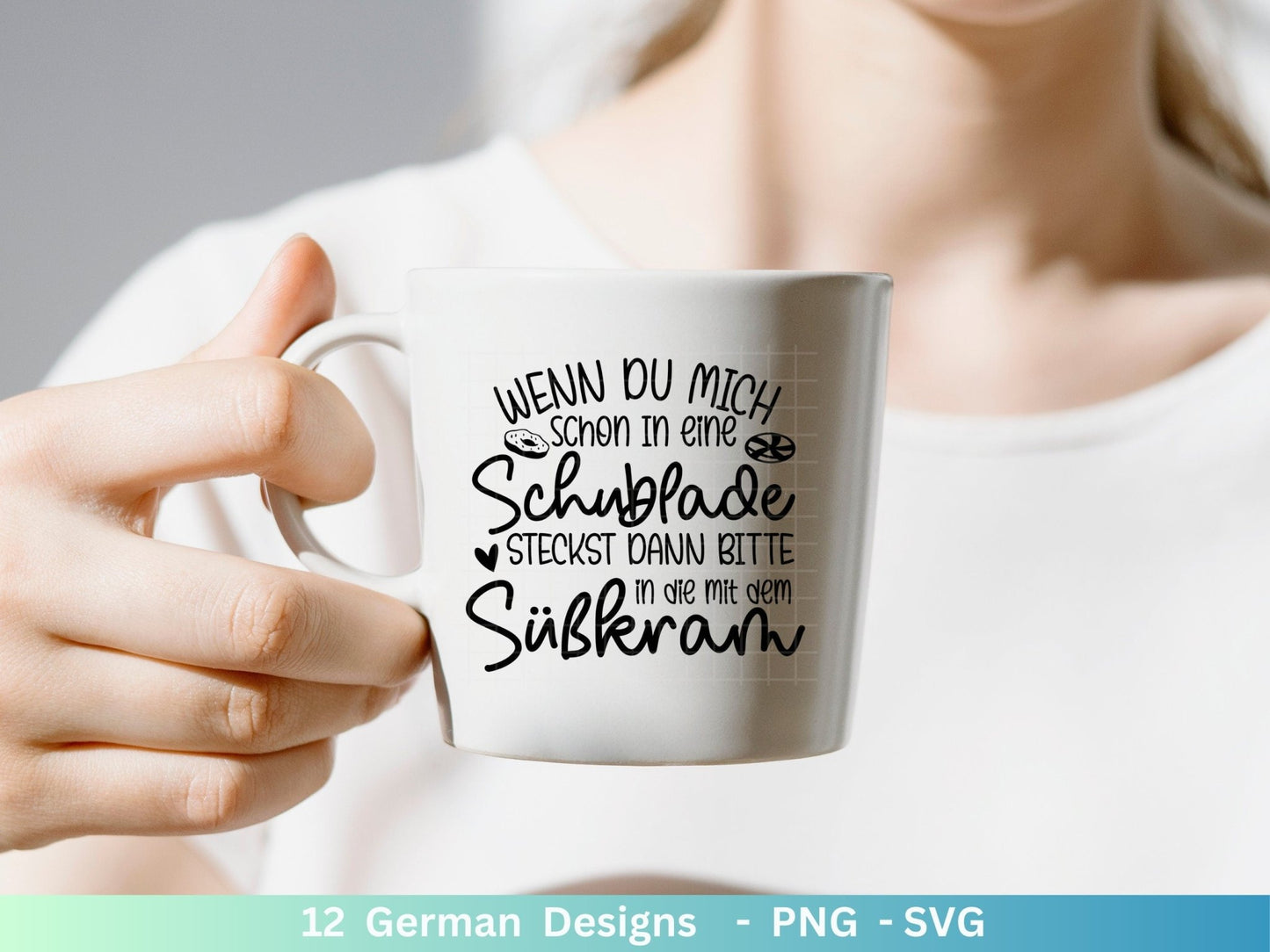 Deutsche Sprüche für Beutel Plotterdatei - Taschensprüche Bundle svg - Jutetasche plotten svg - Cricut Silhouette - Eine von den Juten - EmidaDesign