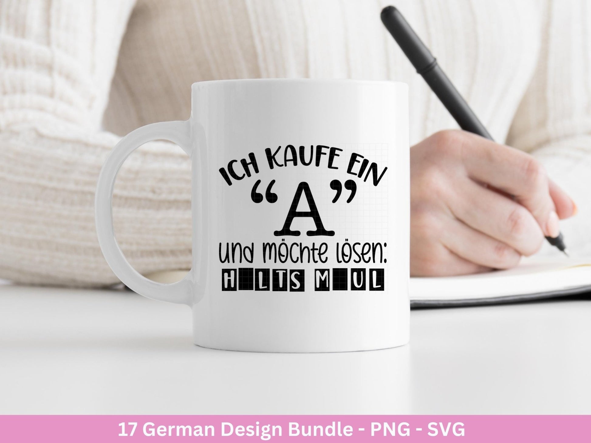 Deutsche Sprüche für Beutel Plotterdatei - Taschensprüche Bundle svg - Jutetasche plotten svg - Cricut Svg - Lustige Sprüche Svg - Geschenk - EmidaDesign