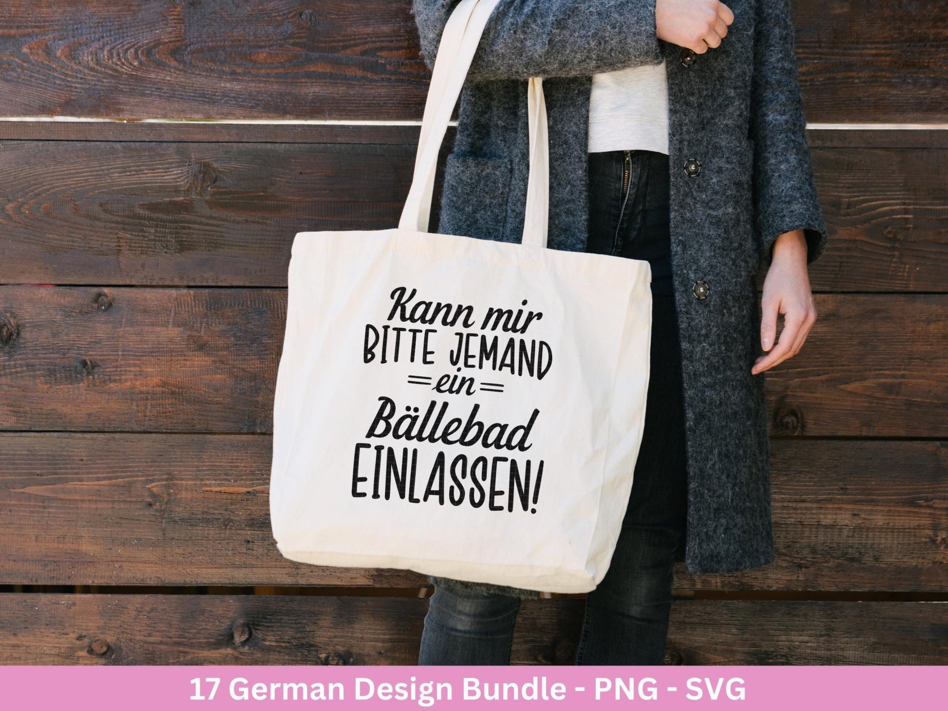 Deutsche Sprüche für Beutel Plotterdatei - Taschensprüche Bundle svg - Jutetasche plotten svg - Cricut Svg - Lustige Sprüche Svg - Geschenk - EmidaDesign