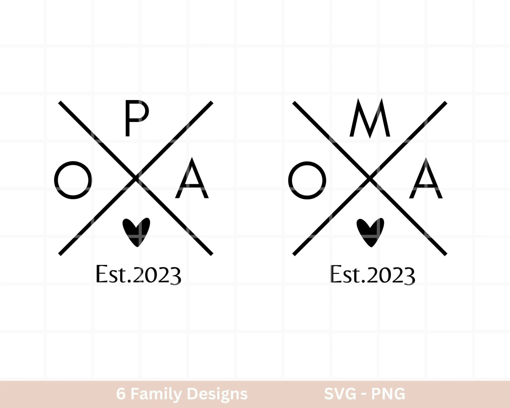 Familiennamen Plotterdatei - Papa svg - Mama svg - Mini svg - Cricut Silhouette Studio - Familienoutfit - Boss Shirt svg - Initialen png