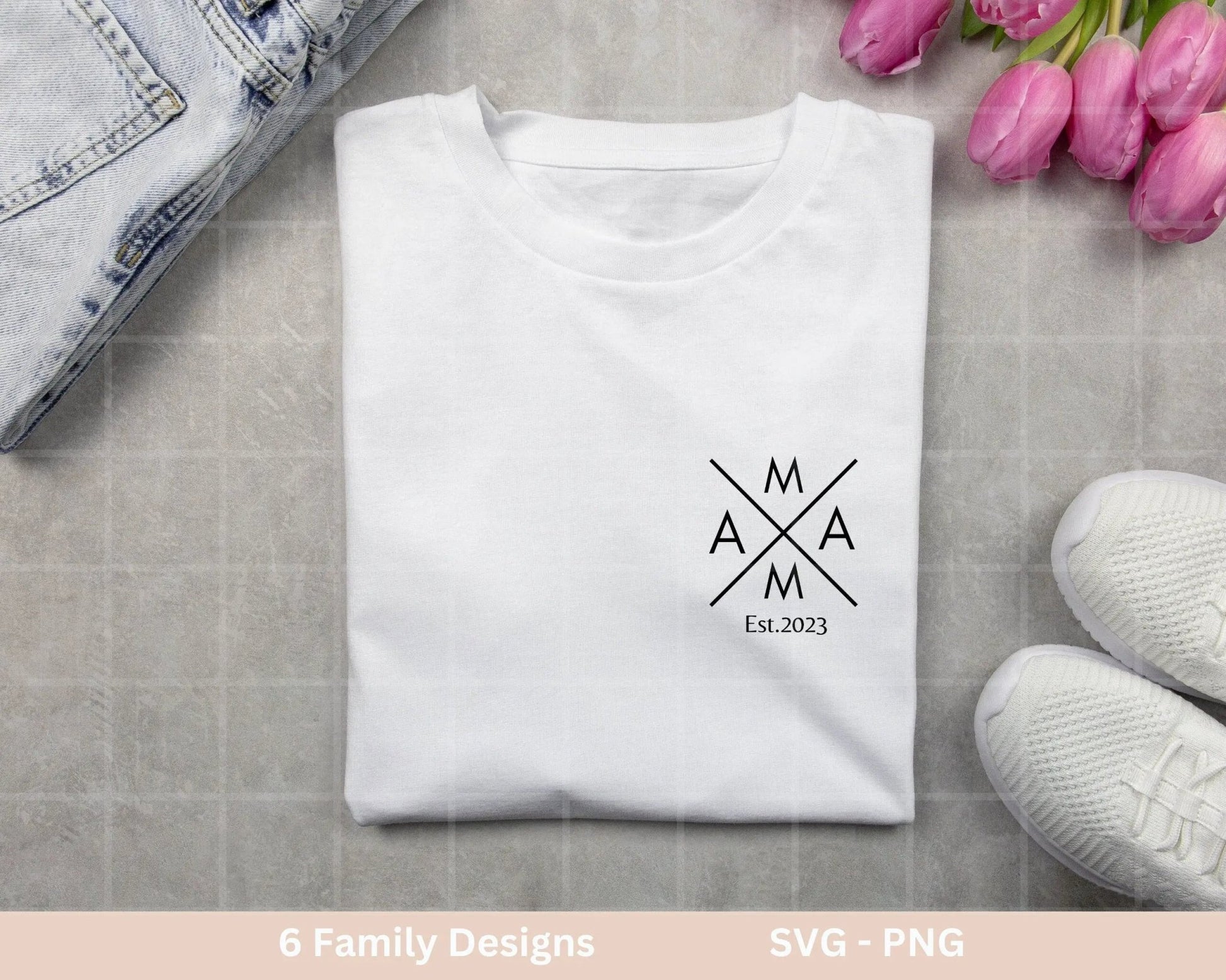 Familiennamen Plotterdatei - Papa svg - Mama svg - Mini svg - Cricut Silhouette Studio - Familienoutfit - Boss Shirt svg - Initialen png