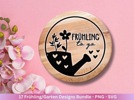 Frühling Plotterdatei - Garten Svg - Laserdatei Frühling - Cricut Svg - Ostern Svg - Frühling Svg - Schubkarre - Gartengeschenke - Home svg - EmidaDesign