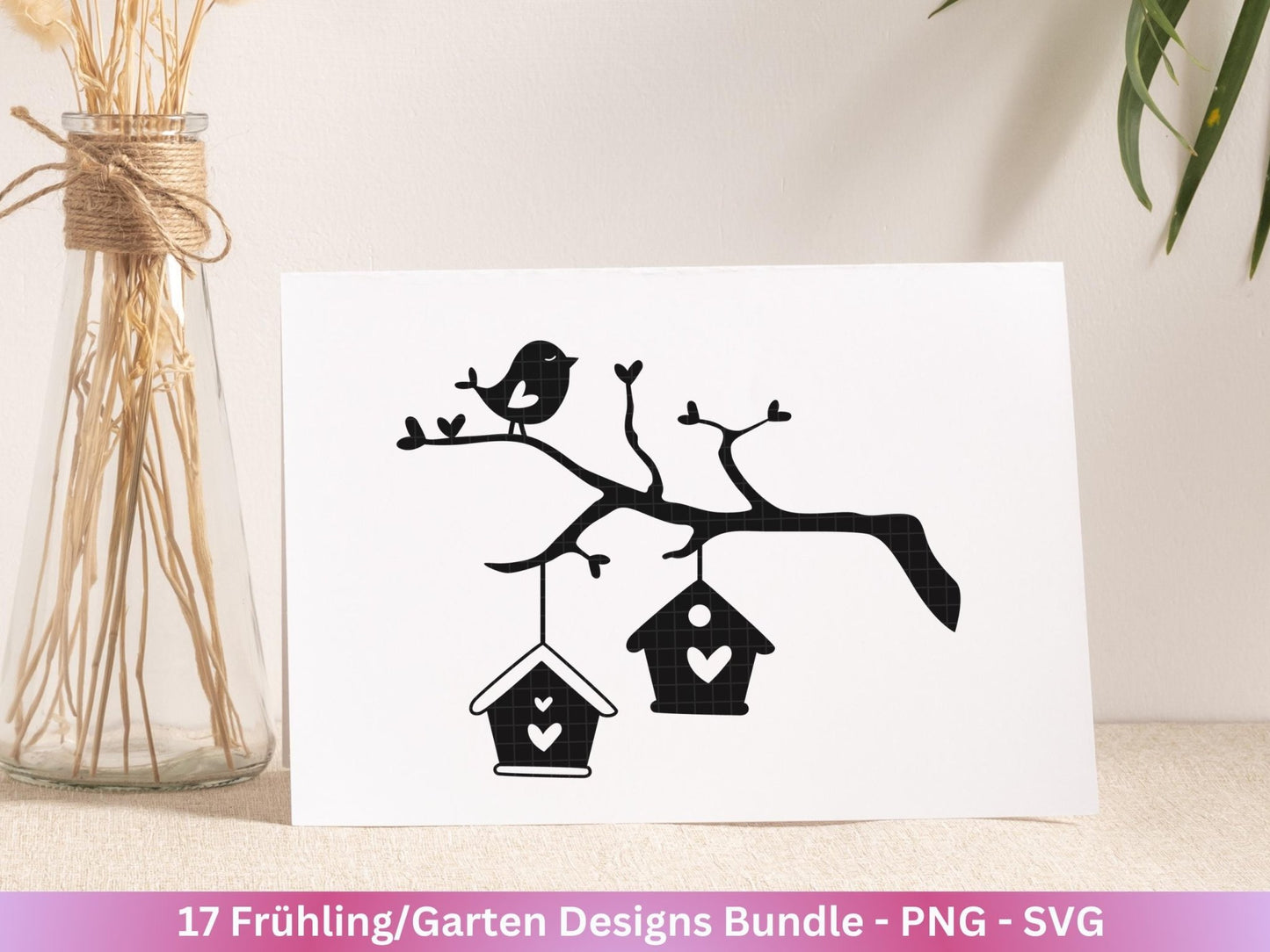 Frühling Plotterdatei - Garten Svg - Laserdatei Frühling - Cricut Svg - Ostern Svg - Frühling Svg - Schubkarre - Gartengeschenke - Home svg - EmidaDesign