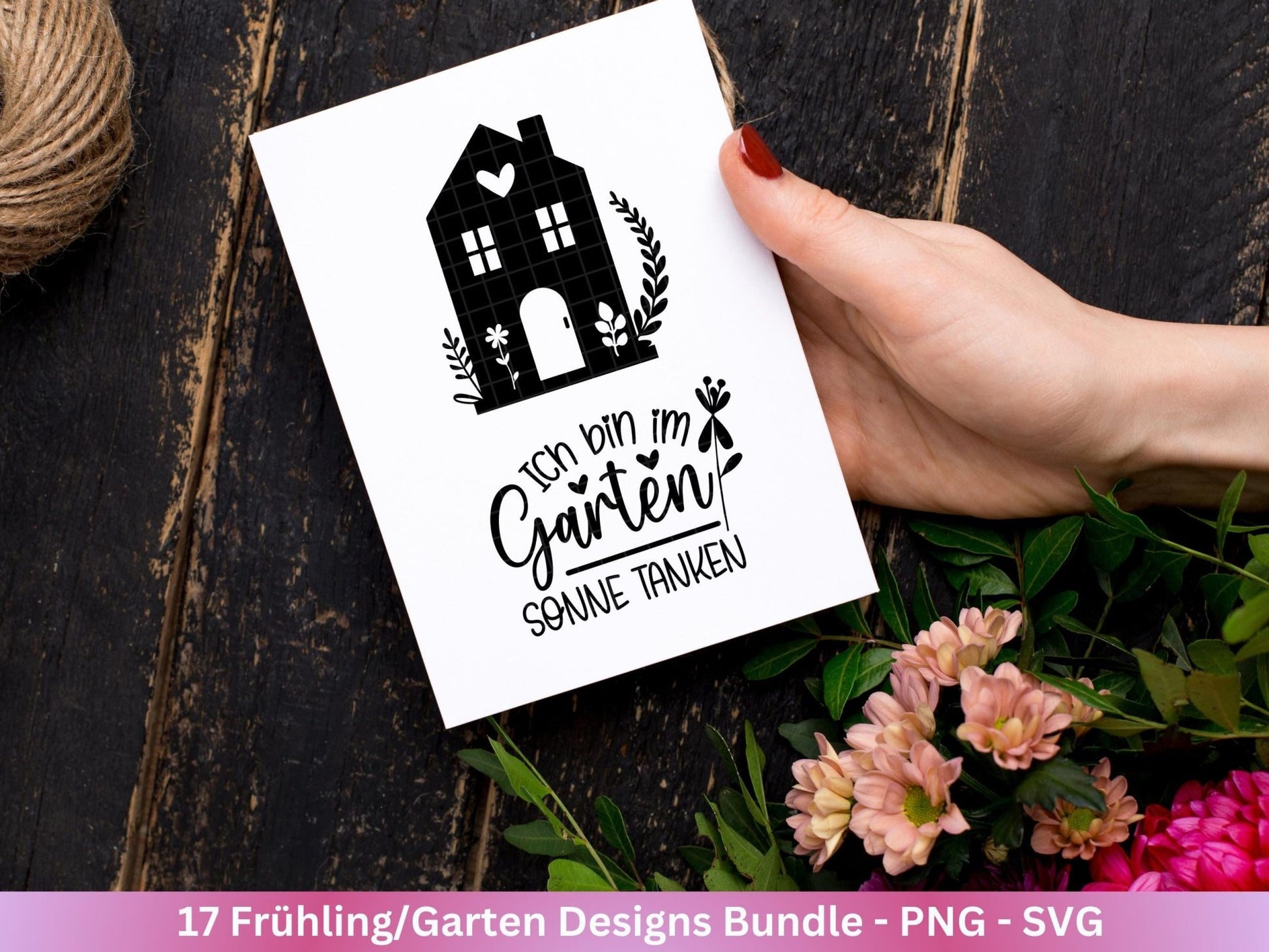 Frühling Plotterdatei - Garten Svg - Laserdatei Frühling - Cricut Svg - Ostern Svg - Frühling Svg - Schubkarre - Gartengeschenke - Home svg - EmidaDesign