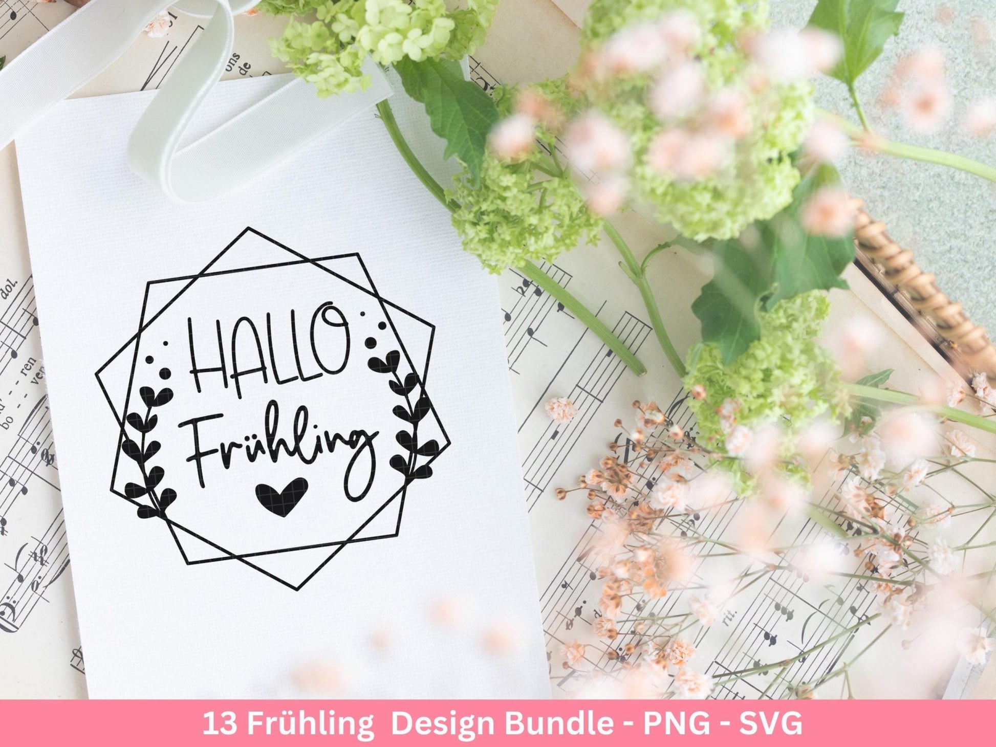 Frühling Plotterdatei - Hallo Frühling - Laserdatei Frühling - Cricut Svg - Ostern Svg - Frühling to go - Frühlings Bundle - Frühling Svg - EmidaDesign