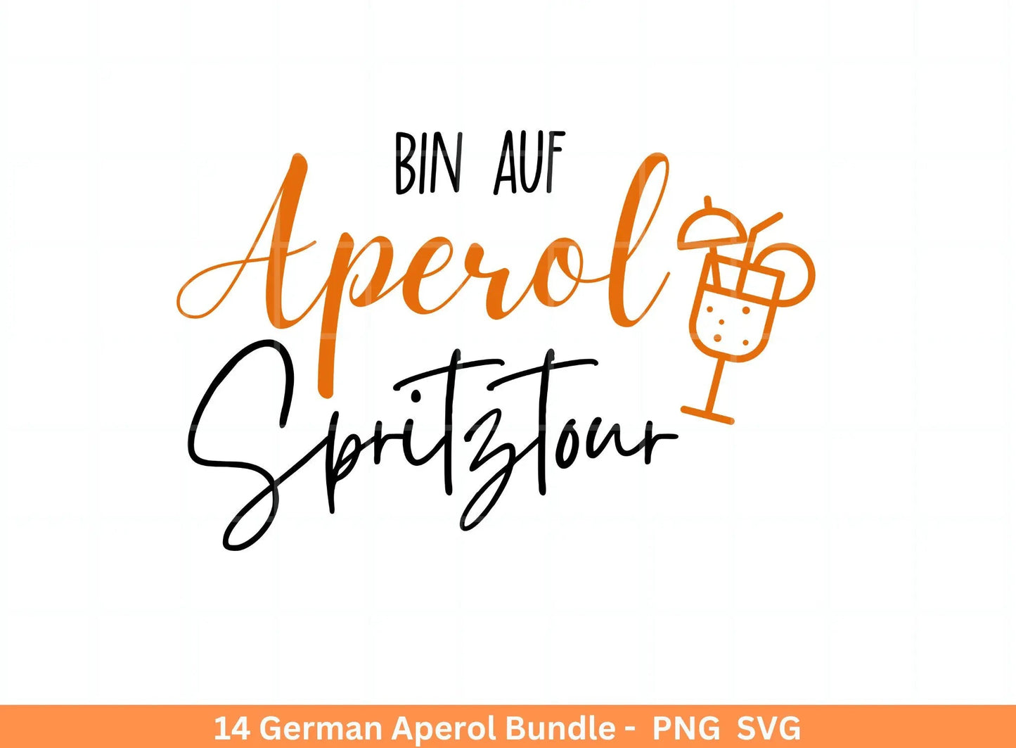 German Aperol svg png Bundle - Holy Aperoli svg - Aperol Spritztour svg - Cricut Silhouette Studio Plotterdatei SVG - Digital - Shirt svg