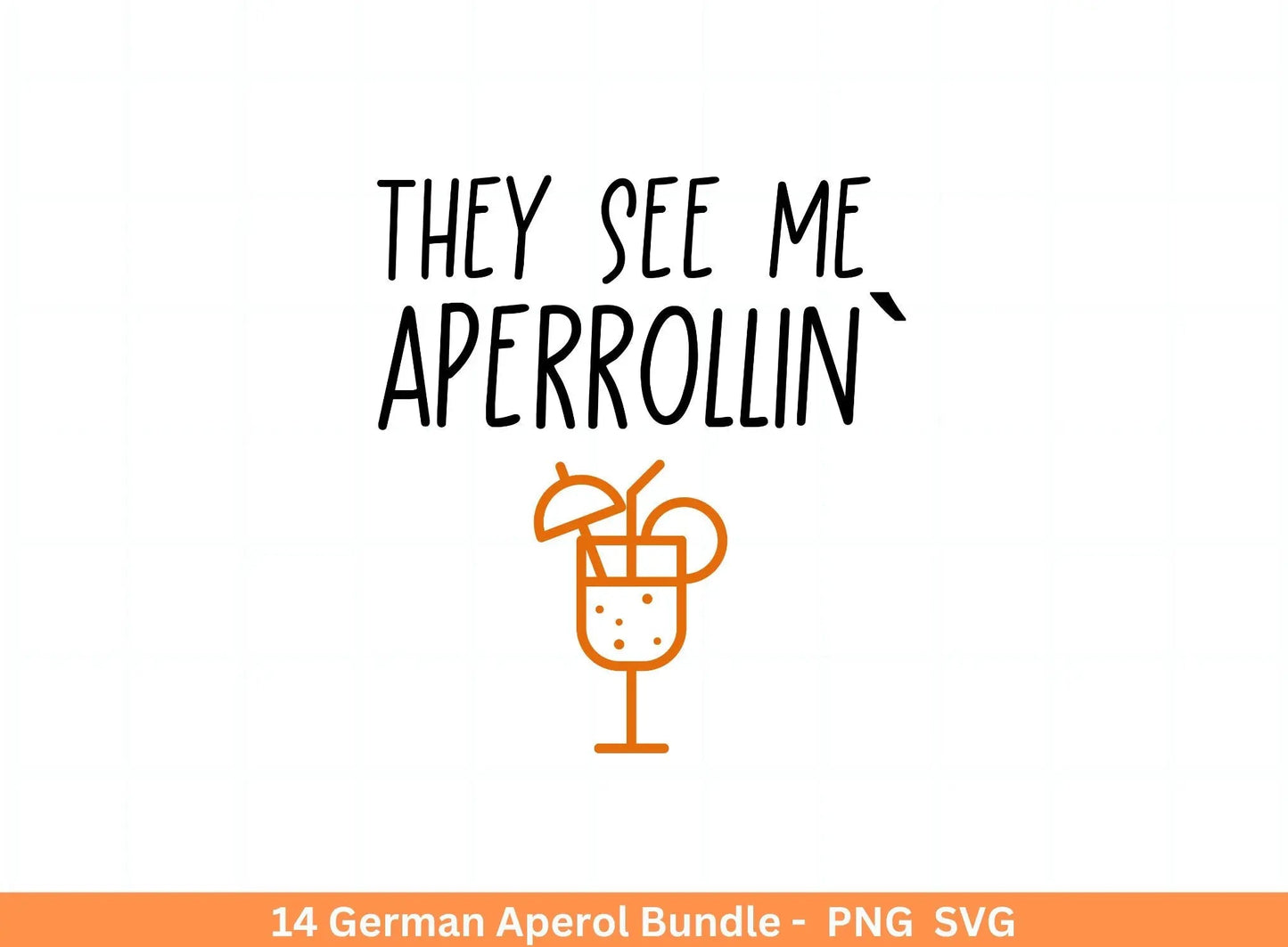 German Aperol svg png Bundle - Holy Aperoli svg - Aperol Spritztour svg - Cricut Silhouette Studio Plotterdatei SVG - Digital - Shirt svg