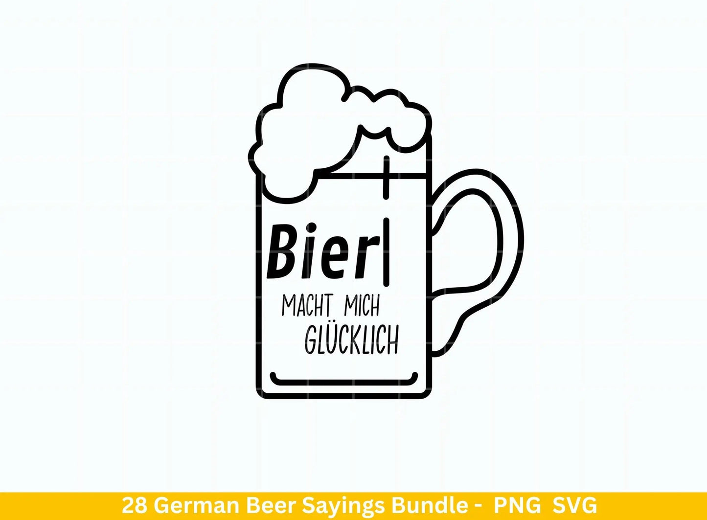 German Bier Sprüche svg png Bundle - Alkohol svg - drinks svg - Cricut Silhouette Studio Plotterdatei SVG - deutsche Sprüche svg - Bier svg