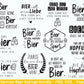 German Bier Sprüche svg png Bundle - Alkohol svg - drinks svg - Cricut Silhouette Studio Plotterdatei SVG - deutsche Sprüche svg - Bier svg