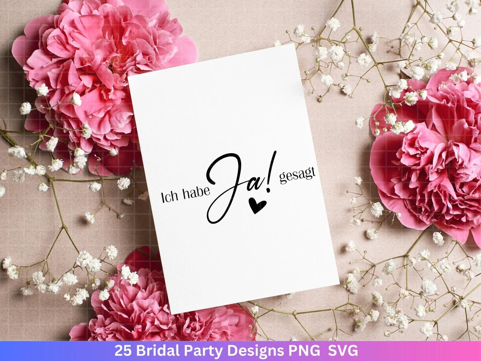 German Bride SVG Bundle - Hochzeit Party - Brautjungfer - JGA - Verlobungsfeier- Cricut Silhouette Studio Plotterdatei SVG - Bride Shirts