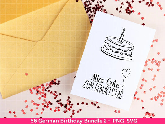 German Geburtstag Plotterdatei Bundle svg - Geburtstagssprüche deutsch - Geburtstag Cricut Silhouette - Geburtstag Schriftzüge - Digistamp