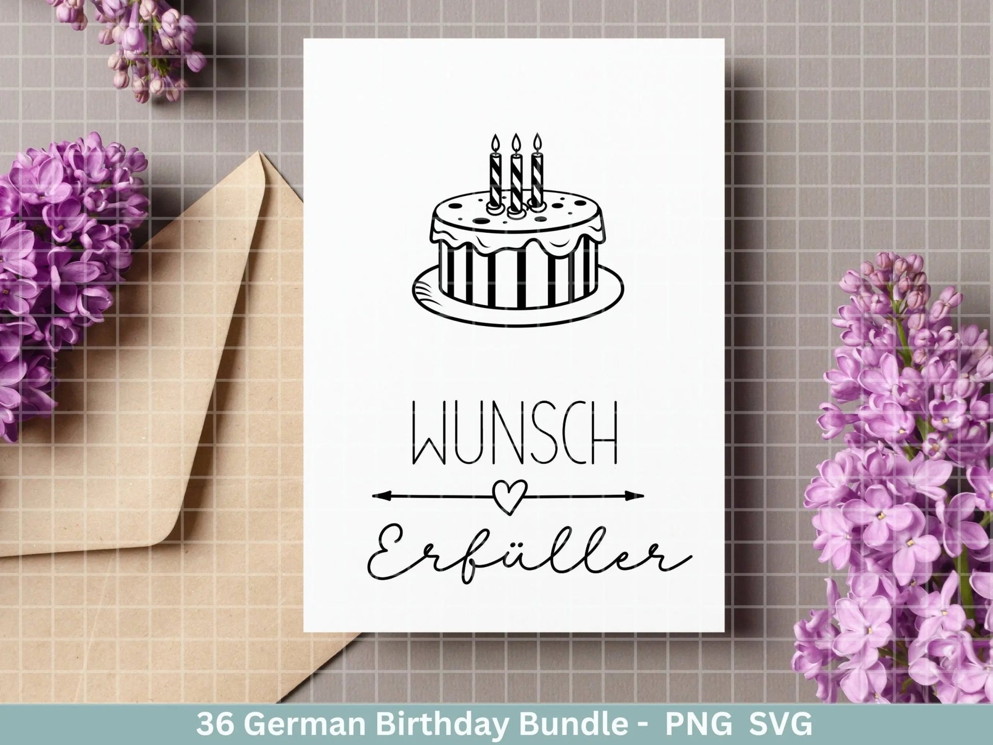 German Geburtstag Plotterdatei Bundle svg - Geburtstagssprüche deutsch - Geburtstag Cricut Silhouette - Geburtstag Schriftzüge - Digistamp