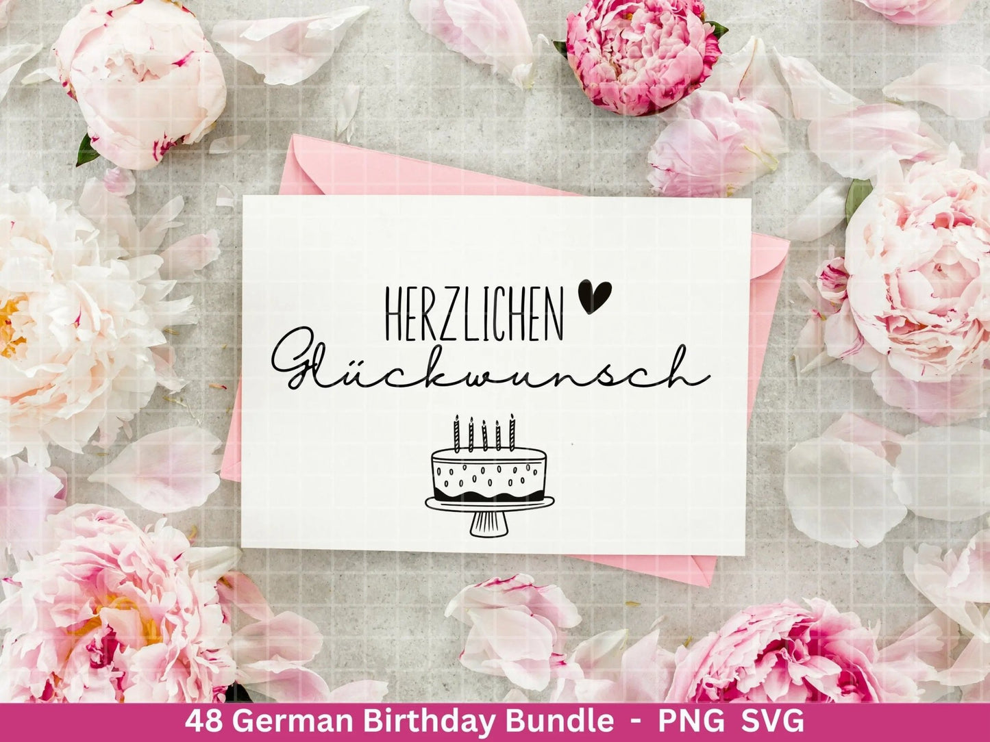 German Geburtstag Plotterdatei Bundle svg - Geburtstagssprüche deutsch - Geburtstag Cricut Silhouette - Geburtstag Schriftzüge - Digistamp