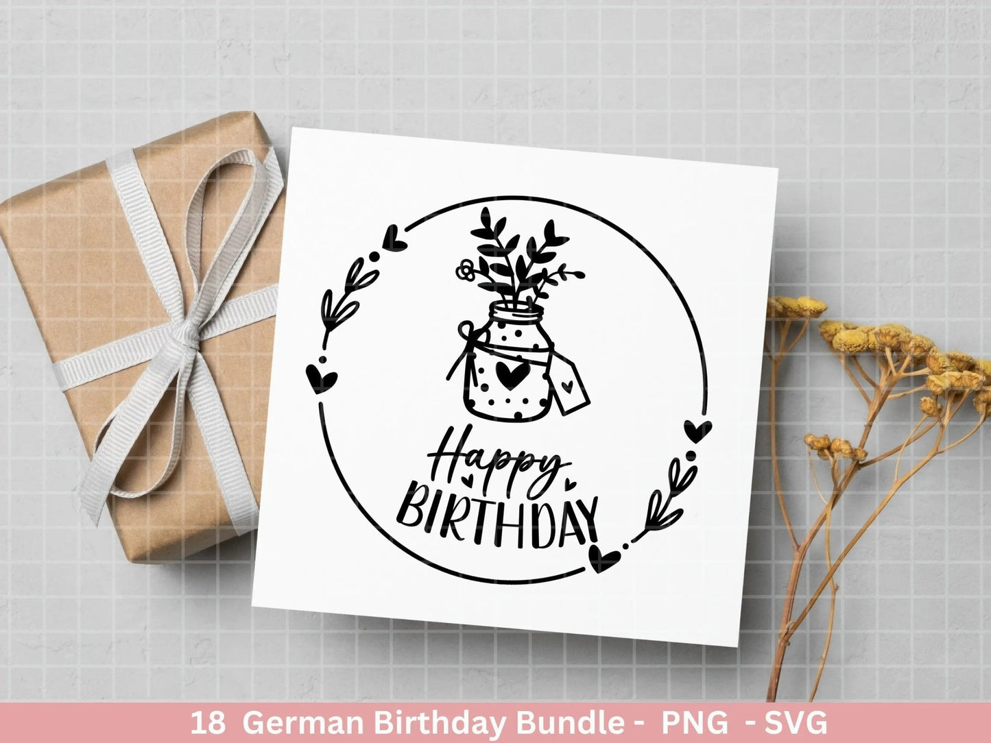 German Geburtstag Plotterdatei Bundle svg - Geburtstagssprüche deutsch - Geburtstag Cricut Silhouette - Geburtstag Schriftzüge - Digistamp