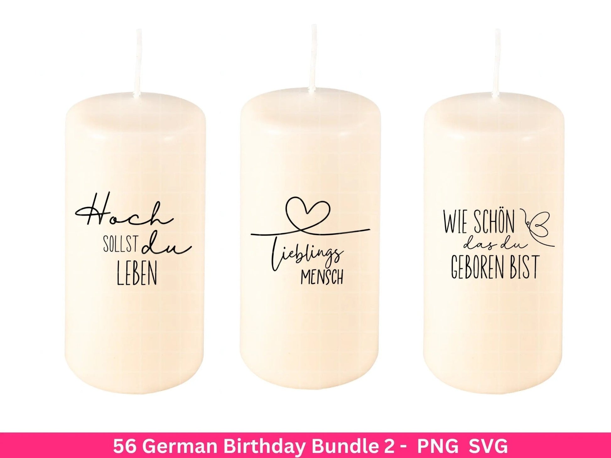 German Geburtstag Plotterdatei Bundle svg - Geburtstagssprüche deutsch - Geburtstag Cricut Silhouette - Geburtstag Schriftzüge - Digistamp