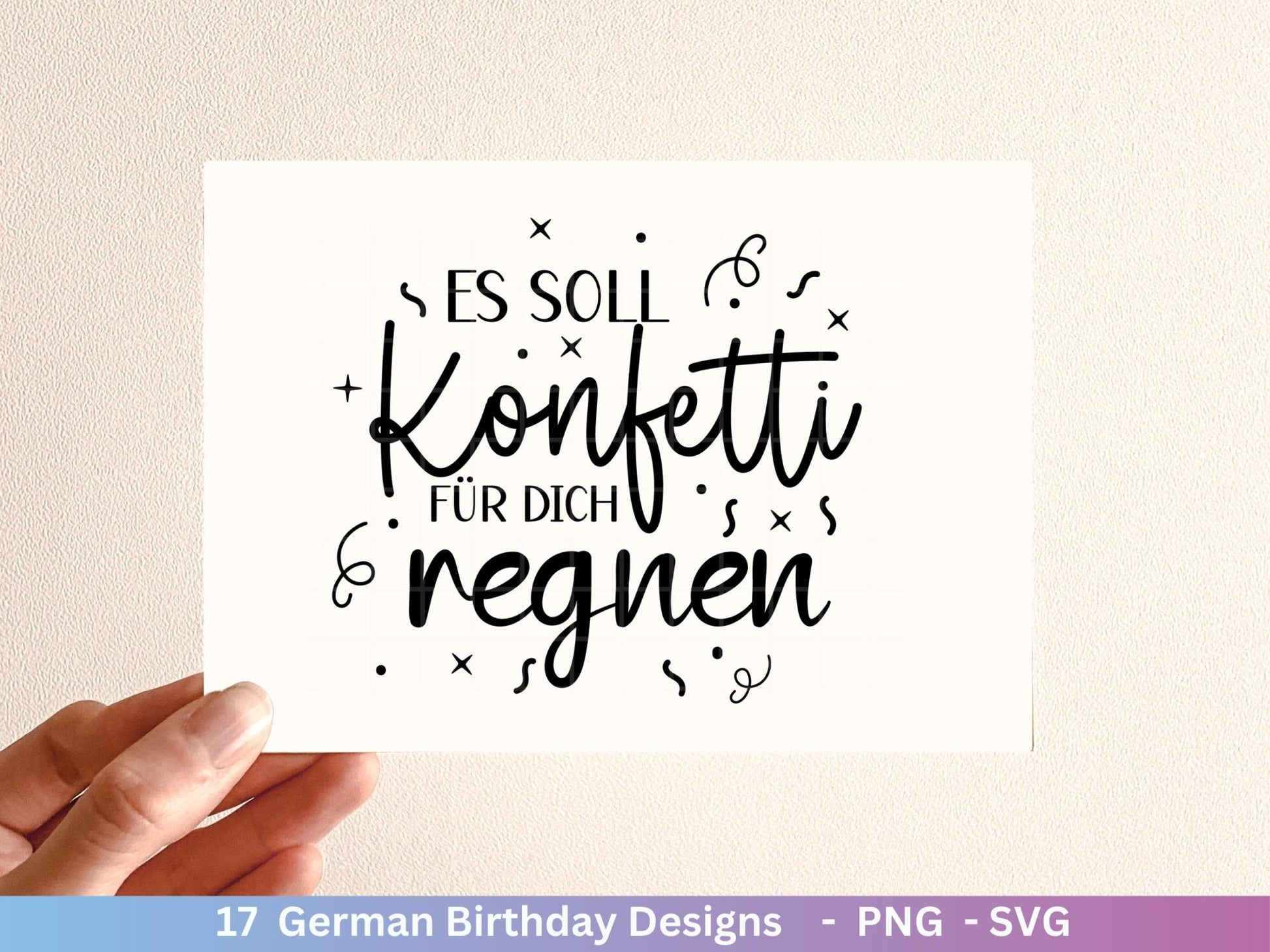 German Geburtstag Plotterdatei Bundle svg - Geburtstagssprüche deutsch - Geburtstag Cricut Silhouette - Geburtstag Schriftzüge - Digistamp - EmidaDesign