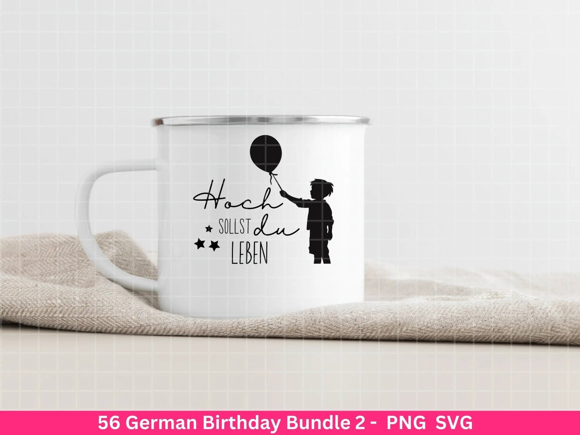 German Geburtstag Plotterdatei Bundle svg - Geburtstagssprüche deutsch - Geburtstag Cricut Silhouette - Geburtstag Schriftzüge - Digistamp